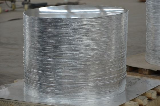 Alüminyum Can için Gümüş Alüminyum Düz Yuvarlak Metal Diskleri Özelleştirme